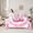 White Pink, variant on Feelyou Kawaii Boxing Gloves Bedding Comforter Set 7 Pieces, Pink Hope Ribbon Full Bedding Set, Cartoon Love Heart Reversible Fitted Sheet Flat Sheet, Ultra Soft Bedroom Decor