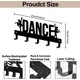 thumbnail image 2 of Perchero de metal con diseño de bailarina de ballet para pared, 25 x 12 cm, color negro, con 5 ganchos, 2 of 9