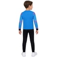 thumbnail image 3 of Haitryli Kids Boys Football Training Suit Padded Soccer Jersey Goalie Top And Leggings Goalkeeper Kit Light Blue 26-XS, 3 of 7