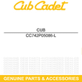 thumbnail image 5 of CUB CADET 742P05086-L 18.611" Low Lift Blade S-Hole XT1-GT54 XT2-ST54 ZT1 ZT2, 5 of 8