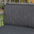 thumbnail image 2 of Doris Outdoor Aluminum Loveseat and Coffee Table Set with Cushions, Grey, Dark Grey, 2 of 7