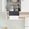 thumbnail image 4 of No Drill Paper Towel Holder Under Cabinet | Over The Door Tissue Box Dispenser Rack for Kitchen Bathroom Organization Mounting Storage Solution, 4 of 4