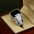 thumbnail image 2 of K-KED Gorgeous 925 Silver Wedding Ring Women Square Cut Zricon CZ Ring Sz 6-10-7-Silver, 2 of 6