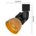thumbnail image 5 of Metal and Frosted Polycarbonate LED Track Fixture, Yellow and Black, 5 of 5