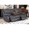 thumbnail image 3 of Charlotte Electric Leather Recliner Sofa, 3 of 8