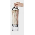 Straw Dispenser with Stainless Steel Lid, Clear Acrylic Straw Holder