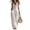 #0355-White, variant on Jumpsuits for Women Solid Color Pocketed Sleeveless Overalls Weekend Outings Breathable Versatile Relaxed Fit Linen-Style Rompers Gift