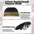 thumbnail image 3 of Cuchilla de repuesto WER9902, paquete de 2 para Panasonic ERGP80 ER1611, corte suave y preciso., 3 of 5