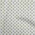 thumbnail image 1 of oneOone Velvet White Fabric Floral Sewing Craft Projects Fabric Prints By Yard 58 Inch Wide, 1 of 4