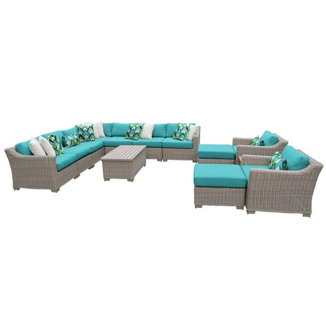 Coast 13 Piece Outdoor Wicker Patio Furniture Set 13a