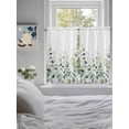 thumbnail image 3 of Spring Floral Living Room Curtains 2 Panel, White Daisy Watercolor Leaves Pastoral Cafe Window Treatment, Farmhouse Bedroom Bathroom Kitchen Curtains Drapes 104"x45", 3 of 6