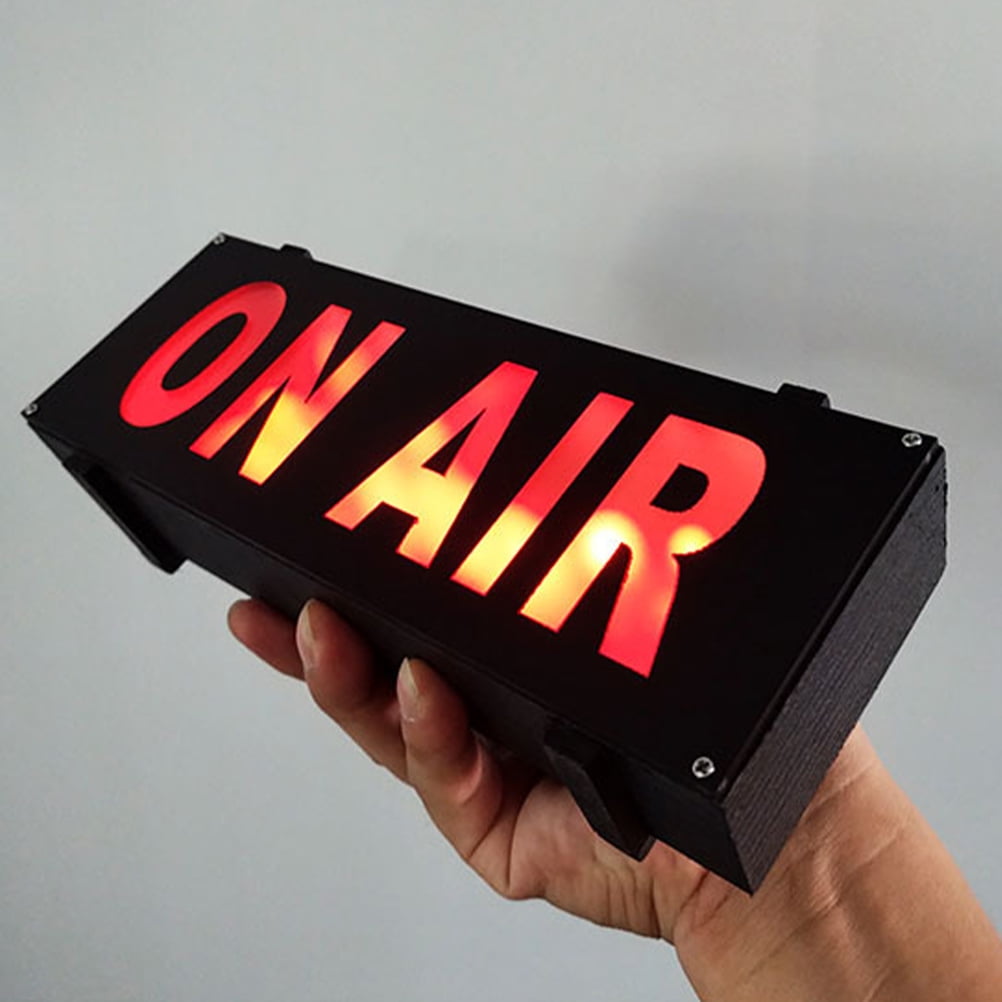 On Air Sign LED Light Studio Recording Sign Broadcast Warning Sign for  Office 