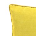 thumbnail image 4 of Jordan Manufacturing 16" x 16" Sunray Yellow Crosshatch Square Outdoor Throw Pillow with Welt, 4 of 9