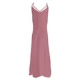 thumbnail image 4 of DHFJKG Summer Maxi Dresses For Women Spaghetti Strap Flowy Casual V Neck Beach Dress Vacation Travel Outfits Cozy Dresses, 4 of 5