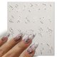 thumbnail image 4 of Línea de onda dorada 3D pegatina de uñas mármol azul geometría abstracta arte de uñas deslizadores calcomanías de revestimiento francés plateado decoraciones de manicura, 4 of 4