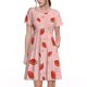 thumbnail image 1 of Easygdp Strawberry para Vestido Transpirable de Mujer, Vestido Suelto de Manga Corta con Pliegues y Bolsillos para el Verano, 1 of 6
