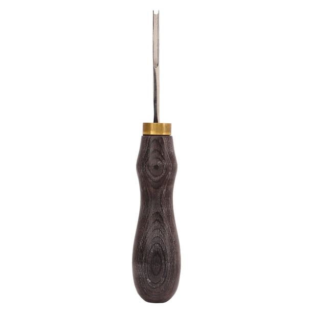 Biseladora de bordes de cuero, cuchillos de cuero portátiles profesionales para bricolaje, herramientas biseladoras para biselar bordes de cuero con mango de madera de ébano, 5, 2,25 mm