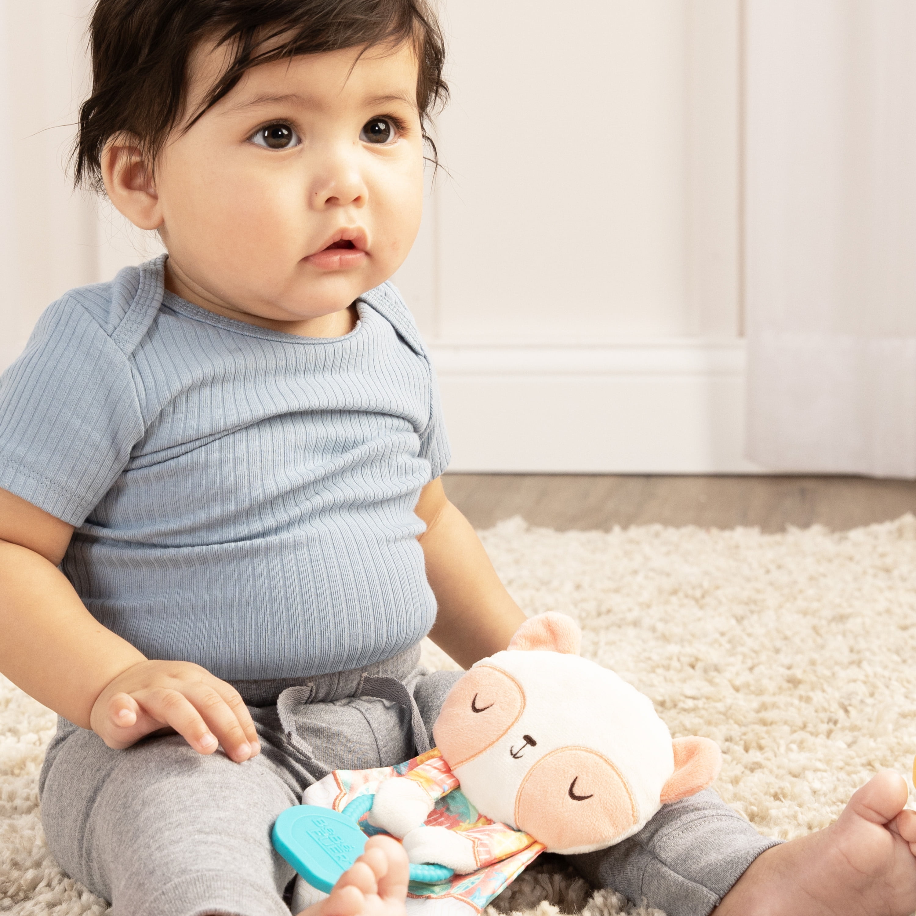 Bebe Fuerte Infant Toy Crinklie Panda with Peek-a-Boo Kettlebell