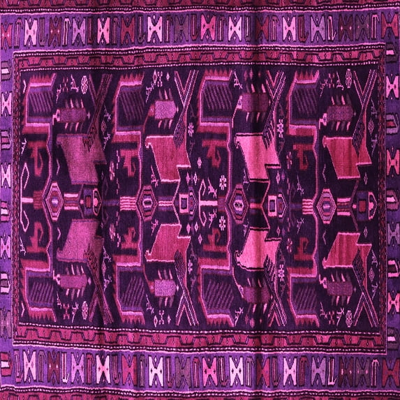 Ahgly Company Indoor Square Persian Pink Traditional Area Rugs, 6' Square