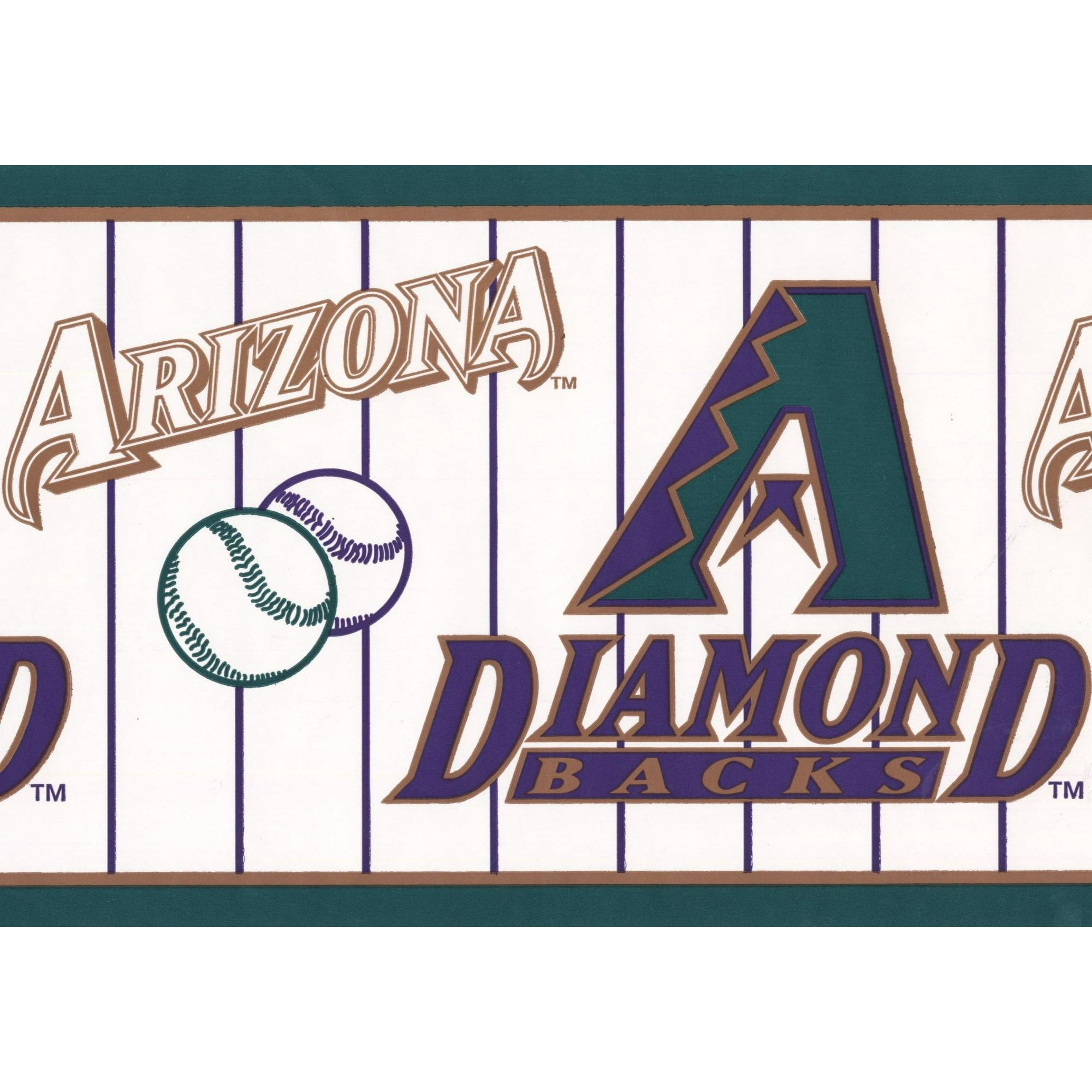 Arizona Diamondbacks Mlb Baseball Team Fan Sports Wallpaper Border Modern Design Roll 15 X 7 Walmart Canada