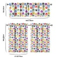 thumbnail image 6 of Kitchen Curtains 36 Inch Short - 3 Panel Set with Cute Cat Paw Pattern, Rod Pocket Window Curtain, 100% Polyester for Pet Lovers Farmhouse, Cafe, Kitchen, Bedroom, Easy Wash, 6 of 6