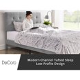 thumbnail image 4 of DeCoro Cambridge Upholstered Wooden Platform  Bed Frame, Full, Gray, 4 of 11