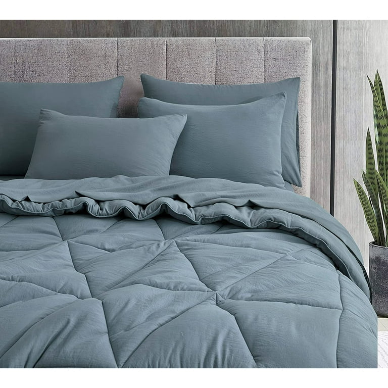 Chezmoi Collection Jasper Set Letto King Size 7 Pezzi | Biancheria Microfibra Con Motivo Triangoli - 2