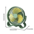 thumbnail image 3 of 100Fens Home Hook Small Fan Portable Usb Rechargeable Mini Electric Fan, 3 of 5