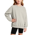 thumbnail image 2 of Auroural Girls Clothes Size 10-12 Girls Pullover Sweatshirt Kids Boys Girls Sweatshirt Fashion Cute Solid Color Long Sleeved Casual Sports Hoodie Pullover Top Boys Sweatshirt And Girls Clothes, 2 of 9