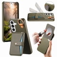 thumbnail image 1 of FOXDOCK Case for Samsung Galaxy S26 Pro, Multiple Stands, Ring Design, Wallet Function and Advanced Protection - Green, 1 of 5