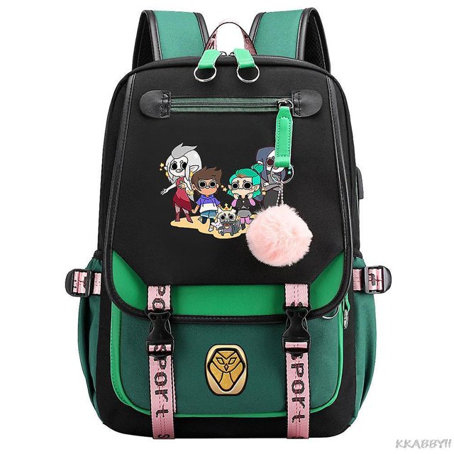 The Owl House Backpack Girls Boys Schoolbag Large Capacity Laptop Bag Waterproof Multifunction Usb Charging Mochilas