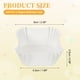thumbnail image 2 of Uxcell 100 piezas de forros de papel para cupcakes cuadrados, tazas desechables blancas para hornear, 2 of 7