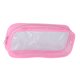 thumbnail image 1 of Seitruly Estuche transparente para lápices, bolsa de bolígrafo con cremallera de PVC, bolsa de almacenamiento de papelería para estudiantes escolares Carpetas de archivos Rosado, 1 of 1