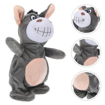 ELAYARD Soft Plush Talking Donkey with e Repeat and Automatic Head Shaking