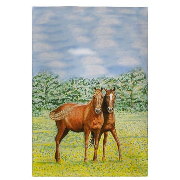 Two Horses Guest Towel - 20 x 20 in.