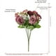 thumbnail image 5 of Ramo de peonías y rosas de hortensias clásicas de Lafite para decoración del hogar y bodas, flores falsas, 5 of 5