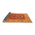 thumbnail image 2 of Ahgly Company Indoor Round Oriental Orange Industrial Area Rugs, 6' Round, 2 of 4