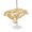 Gold, Yellow, White, variant on Outdoor Tablecloth with Umbrella Hole for Patio/Picnic/Party/Camping, Dark Green Palm Tree Summer Waterproof Table Cloth Round Cover Washable, Beach Tropical Botanical (Dia 60")