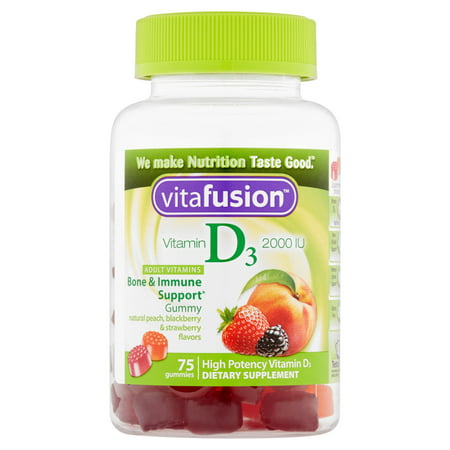 Vitafusion La vitamine D3 2000 UI Gummy vitamines, 75ct