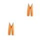 thumbnail image 1 of Toystoory Pantalones de lluvia divididos para exteriores multifuncionales, equipo de protección portátil, pantalones ligeros para senderismo, Naranja 2Conjunto, 1 of 6