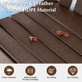 thumbnail image 6 of Costway 2 PCS Tall Bar Stool HDPE Patio Chair with Armrest Footrest Home Indoor Outdoor Brown, 6 of 8