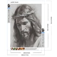 thumbnail image 2 of Pintura de diamante 5D DIY, taladro redondo completo, Kit de Jesús, decoración del hogar, arte artesanal, 30x40cm, 2 of 9