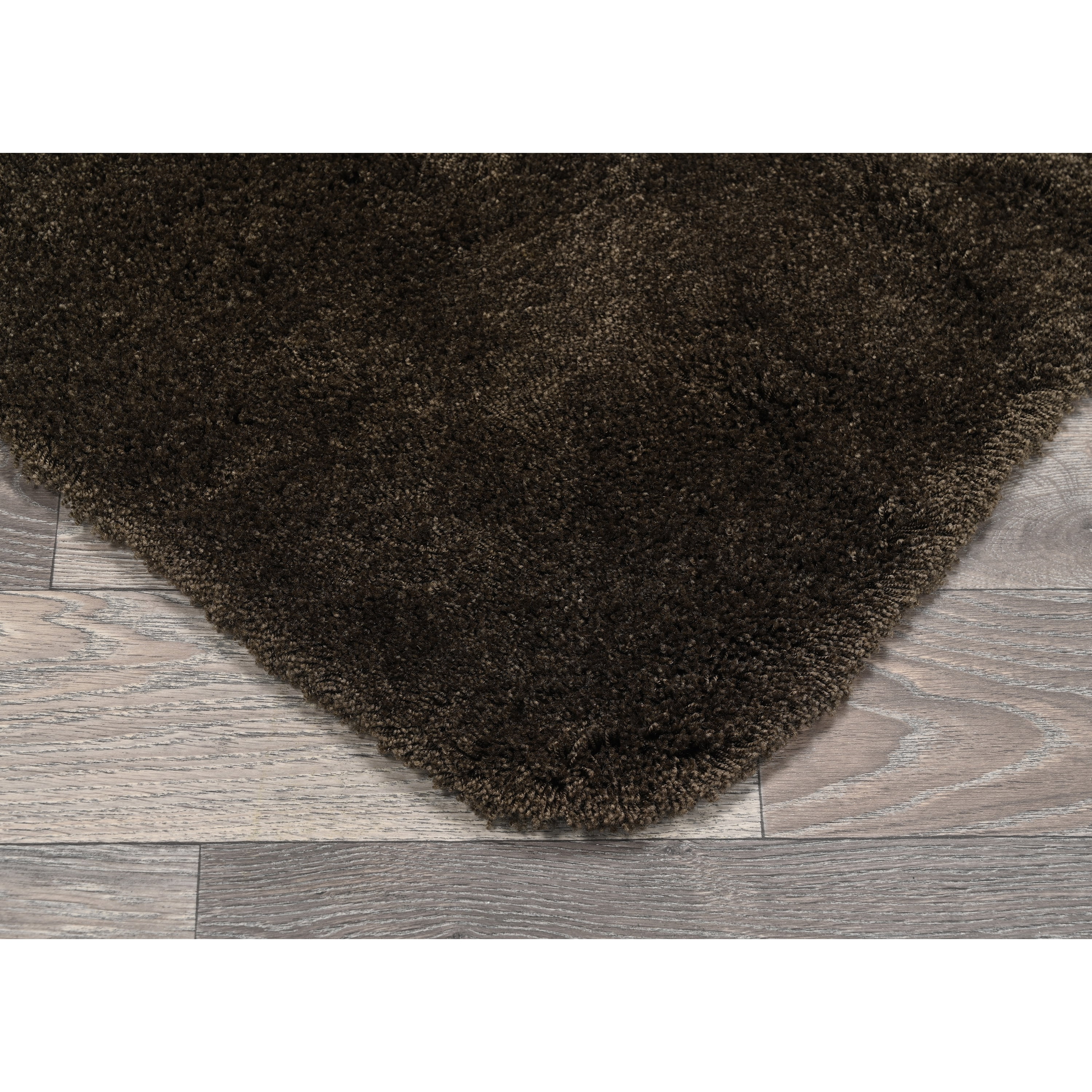 Garland Rug Finest Luxury Washable Bath Set, 5 Piece Set (2 Bath Rugs, Contour, Lid, & Runner) Chocolate