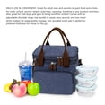 thumbnail image 4 of SPEKSEE Lunch Bag for Women Men, Expandable Large Adult Insulated Lunch Box for Work, Leakproof Double Deck Lunch Box Cooler Tote Bag with Removable Shoulder Strap, 4 of 8