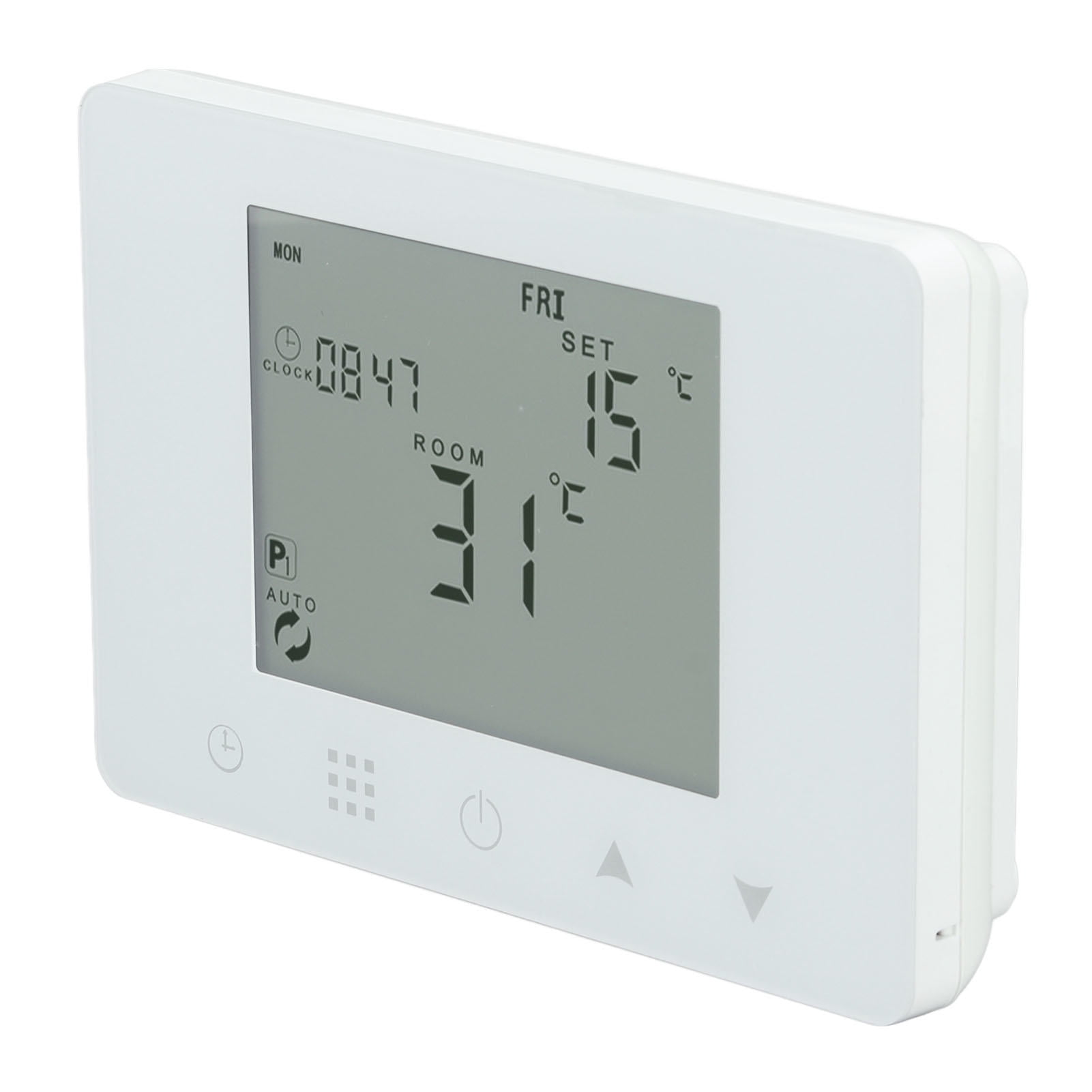YAHHU Wireless RF Temperature Controller – Programmable LCD Backlit Thermostat for Gas Boilers & Water Heating Systems