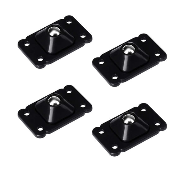 RuiJiao Adhesive Multi-Directional Casters, 4Pcs Heavy Duty Universal Wheels with 3 Steel Beads, Quiet Smooth Gliding for Furniture and Boxes, Holds Up to 66lbs (No Drilling Needed)