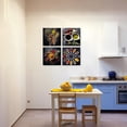 thumbnail image 4 of ZHONGYUTONG 4 Piece Kitchen Canvas Wall Decor Spices in Spoon Wall Art Vintage Picture Colorful Food Painting for Dining Decor Framed (10.00" x 10.00" x 4PCS), 4 of 5
