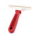 thumbnail image 3 of Plastic Handle Pet Dog Care Cleaning Grooming Brushing Comb Brush Rake Red, 3 of 3