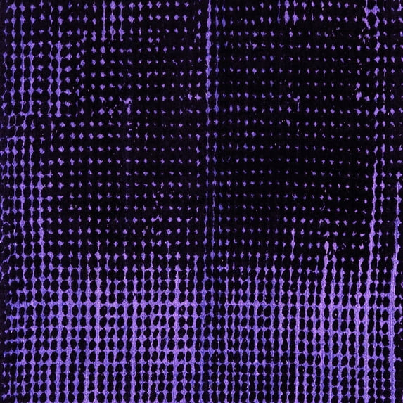 Ahgly Company Indoor Square Abstract Pink Modern Area Rugs, 5' Square