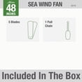 thumbnail image 4 of Ventilador de Techo Hunter Sea Wind 53119 de 48 pulgadas Blanco, 4 of 9